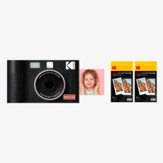 [신제품] 코닥 미니샷 2 ERA 폴라로이드 카메라 + 카트리지 68매 번들, 블랙, MS200