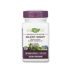 네이쳐스웨이 사일런트 나이트 Silent Night 100 Vegan Capsules 홉 발레리안 레몬밤 쥐오줌풀, 1개