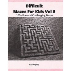 Difficult Mazes For Kids Vol 8: 100+ Fun and Challenging Mazes Paperback, Mazes Draw America, English, 9781801410977