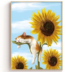 해바라기실십자수