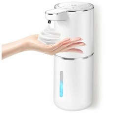 자동디스펜서 손세정제 주방욕실 자동 비누 디펜서 거품 욕실용 USB 충전식 키트 400ml, 1개