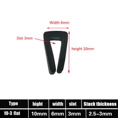 1미터 U 채널 도어 고무 씰 스트립 엣지 트림 가드 유리 금속 목재 소음 방지 프로파일, 10-3 flat_1M, 1개
