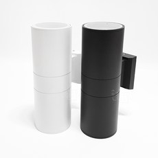 방수 원통 벽등 외벽등 인테리어 벽부등 2등, 10199.외부벽등 원통 2구 블랙