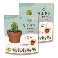노루 코퍼레이션 배스봄 사실 선인장 목욕볼 2개세트 마스코트 포함 향기 포함, 50g, 2개