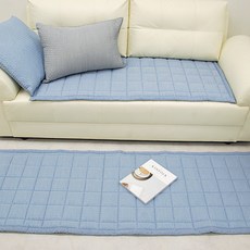 [르헤브] 파스텔 선염 시어서커 쇼파패드 3인용