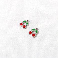 비즈아이 [8-021-01]써지컬스틸 펜던트 에폭초미니체리 7x8mm 1개