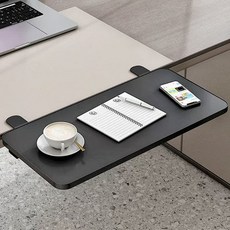 타오진 접이식 책상 연장 선반 키보드 트레이 거치대 손목 받침대 테이블확장, M(52cm*25cm), 1개, 블랙
