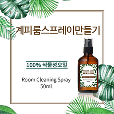 DIY KIT 계피룸스프레이만들기 1인 50ml x 4개 시나몬, 1세트 - 룸스프레이만들기