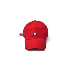 BSRABBIT [비에스라빗토] 한국 스트리트 패션 브랜드 남녀 공용 자수 로고 야구 모자 BBB NYLON STRAPBACK RED [병행 수입품]