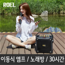 로엘전자 버스킹DJ 블루투스스피커 온라인대인기 노래방/앰프/300W/무선마이크