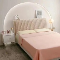 단색 벨벳 머리판 덮개 상자 침대 뒤 먼지 유럽 스타일 플러시, 6.A06, L.W130 x H70cm