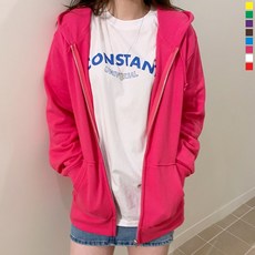 티데일리 츄팝 쭈리 후드집업 남녀공용 무지 후드 긴팔 티셔츠 S~2XL (8color)
