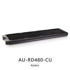 저소음 Bykski-120240360480mm 수냉 라디에이터 28mm 구리 라디에이터 DIY 쿨러 120x120mm 팬용, 480mm, [04] 480mm, 한개옵션0