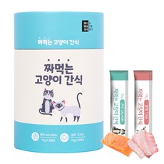마마쇼 짜먹는 고양이 간식 대용량 간식 15g 60P, 연어+참치