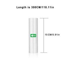 식품용 진공 밀봉 백 세이버 백 롤 가정용 포장 실러 보관 1 300CM, 4)15CM 1rolls