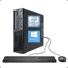 레노버 씽크센터 M92p SFF 데스크톱 컴퓨터 코어 i5-3560 최대 3.6GHz 16GB DDR4 RAM 256GB SSD Wi-Fi 블루투스 유선 키보드 및, 레노버 씽크센터 M92p SFF 데스크톱 컴퓨터, 코어