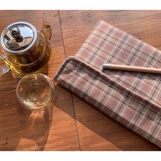 체크아이패드파우치