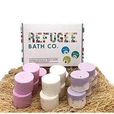 베쓰밤 버라이어티팩 Refugee Bath Co. Variety Pack Bath Bombs 3.0 ounces each Cocoa Butter Plant-based ingredients Variety 15 Pack Rejuvenate, 본문참고, 본문참고