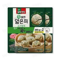 해태 고향만두 속알찬 얇은피 고기만두 280g+280g, 1개, 280g