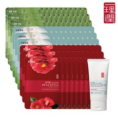 [금주한정]일리윤 마스크 동백연꽃편백 30매(옵션)+크림75ml, 01 동백오일 영양 마스크 30매