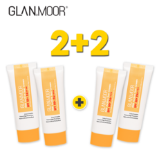 2+2 (본품4개) GLAN MOOR 선크림 [에바카르마 SHOP] 글랜무어 연꽃 추출물 알에스비 RSB 엑티브 선크림 / 자외선 차단 주름 미백 3중 기능 선크림