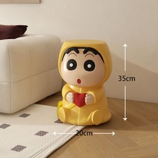 Palm tree 맹구 짱구 신발 교환대 가정용 스툴 차탁 협탁, 짱구35cm
