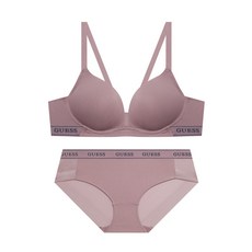 게스 여성 속옷 세트 컴포트키퍼 스포츠 노와이어 브라 팬티 - 인디핑크