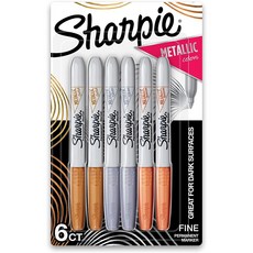 Sharpie Metallic Permanent Markers 샤피 메탈릭 영구 마카 마커 펜 금 은 동 파인 6개입