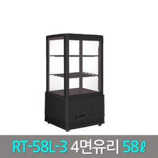 씽씽 사면유리쇼케이스냉장고 냉장쇼케이스 모음RT-68L-3(68리터) W430 D380 H910(신형으로변경/바퀴제거불가 ), 화이트, RT-58L-3 2