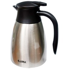 에지리 멀티팟 이중진공 스테인리스 보온보냉포트-1.0L 1.5L/레드 스텐/ 보냉주전자, 무광스텐