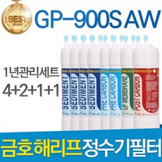 금호해리프 GP-900S AW 고품질 정수기 필터 호환 전체세트