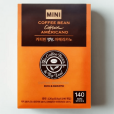 커피빈 캡틴 아메리카노 미니 스틱커피, 0.9g, 140개입, 1개