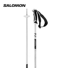 Salomon 스키스틱 스키폴 원웨이폴 막대기 경량 등산용 SHIVA, 화이트
