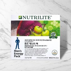 정품판매/암웨이 뉴트리라이트 맨즈 에너지 팩/비타민 미네랄 건강기능제품/당일, 314.4g, 1개