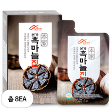 밀양한천 본가 흑마늘진, 490ml, 8개