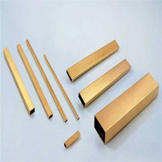 황동 정사각 튜브 파이프 얇은 황동 파이프 모세관, 1개, 20x50x1.2mm 반미터 (1미터당 가격)