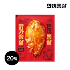 한끼통살 통살 닭가슴살 핫양념치킨, 100g, 20개