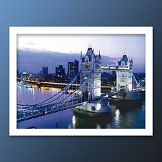 퍼즐라이프 런던타워브릿지 직소퍼즐, 150피스, 혼합색상 액자세트, 1개