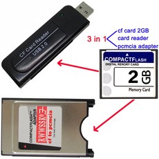 PCMCIA 컴팩트 플래시 메모리 카드 68 핀 어댑터 USB20 리더 Cf 128MB 256MB 1GB 2GB 4GB 8GB 16GB 32GB 64GB 3 in 1, 7.512mb, 1개