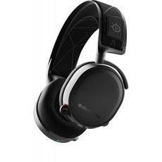 SteelSeries Arctis 7-DTS 헤드폰이 장착 된 무손실 무선 게임 헤드셋 : X v2.0 서라운드-PC 및 PlayStation 4 용-블랙, 1, 단일옵션