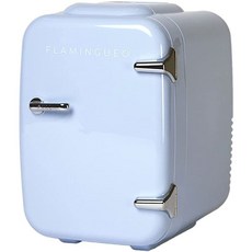 Flamingueo 레트로소형 냉장고 - 4L 레트로 냉장고 화장품 냉장고 12V/220V 스킨케어 냉장고 냉난방 기능 미니 냉장고 야외용 냉장고, 블루
