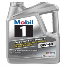 Mobil 1 0W-40 자동차 엔진 오일 4.73L 가솔린 엔진오일, 1팩