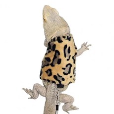 희귀동물 파충류 도마뱀용품 악세사리 도마뱀옷 햄스터옷, Leopard