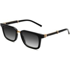 9FIVE EYEWEAR BISHOP 블랙 & 24K 그라데이션 선글라스 Bishop/블랙 골드/그라디언트 보증 카드 포함 골드 - 순금카드