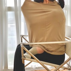 리몽베베 멜로우커버 (모카베이지) 아기의자커버 수유커버 식탁 카트 이유식 유모차 출산선물, 모카베이지