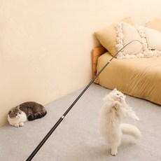 제이식스 고양이 장거리 2.4M 낚시대 장난감