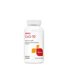 GNC CoQ-10 200mg 소프트젤 글루텐 프리 무설탕, 60개입, 2개, 60정