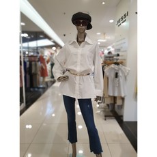 [제시뉴욕] 뒤트임 원포켓 오버핏 셔츠형블라우스 B985 NPBC 1090