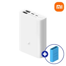 샤오미 6세대 10000mAh 포켓 PD 고속충전 대용량 미니 보조배터리, +랜덤케이스, 샤오미 6세대1만 포켓(화이트)