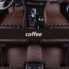 자동차 코일 벌집 매트 HeXinYan-BMW 자동차 맞춤형 바닥 매트 모든 모델 X3 X1 X4 X5 X6 Z4 e60, 04 coffee